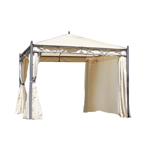 Gazebo de jardim em ferro 3x3m com mosquiteiros Oregon Promoção