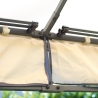 Gazebo de jardim em ferro 3x3m com mosquiteiros Oregon Oferta