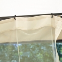 Gazebo de jardim em ferro 3x3m com mosquiteiros Oregon Saldos