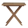 Mesa dobrável para exterior em madeira de teca 80x80cm Vulcano Oferta