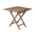 Mesa dobrável para exterior em madeira de teca 80x80cm Vulcano Promoção