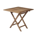 Mesa dobrável para exterior em madeira de teca 80x80cm Vulcano Promoção