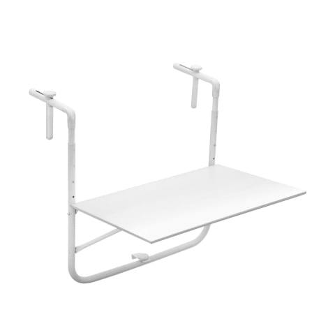 Mesa branca dobrável de exterior para varandas 60x52cm Ringhiera Promoção
