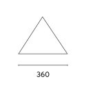 Toldo Veleiro Triangular para Exterior 3,6 x 3,6 x 3,6m Solar Venda