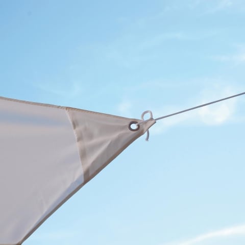 Toldo Veleiro Triangular para Exterior 3,6 x 3,6 x 3,6m Solar Promoção