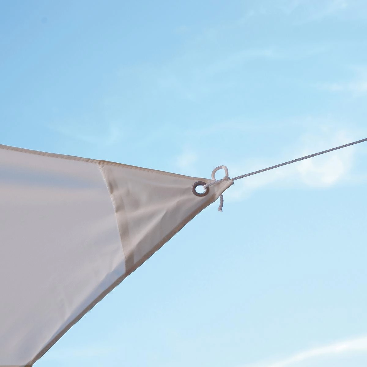 Toldo Veleiro Triangular para Exterior 3,6 x 3,6 x 3,6m Solar