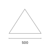 Toldo vela triangular para exteriores 5x5x5m Solar Venda