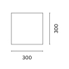 Tenda de vela quadrada para jardim exterior 3x3m Solar Venda