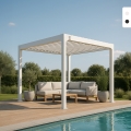 Pérgola bioclimática 3x3m manual em alumínio Guadalupe Promoção