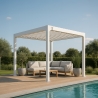 Pérgola bioclimática 3x3m manual em alumínio Guadalupe Modelo