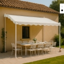 Gazebo 3x2 metros em Aço para Jardim Bar Hotel Pergola Promoção