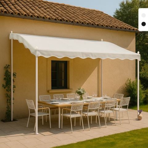 Gazebo 3x2 metros em Aço para Jardim Bar Hotel Pergola Promoção