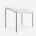 Pérgola para Jardim em Aço com 3x2metros Resistente ao Clima 