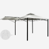 Pérgola para Jardim Praia Quintal Terraço Esplanada Café 33x33metros Descontos