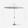 Guarda-sol Octagonal para Jardim Bar Esplanada 3metros Eden Compra