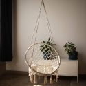 Cama de rede suspensa com almofada em algodão Luxory Round Venda