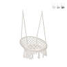 Cama de rede suspensa com almofada em algodão Luxory Round Promoção