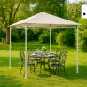 Gazebo 3x3 metros em Aço à Prova de Vento para Jardim Style Catálogo