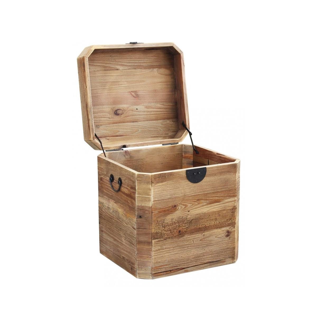 Baú de madeira 52x48x55cm Irving Promoção Baú de madeira 52x48x55cm Irving Promoção