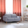 Sofá Moderno de 2 Lugares em Algodão 137x73x82 cm Ramsey Venda