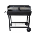Churrasco a carvão com rodas e 2 grelhas ajustáveis Wisconsin Oferta