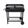 Churrasco a carvão com rodas e 2 grelhas ajustáveis Wisconsin Oferta