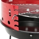 Grelhador a carvão portátil redondo Ø36cm Camping Descontos