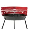 Grelhador a carvão portátil redondo Ø36cm Camping Saldos