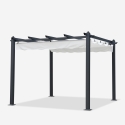 Gazebo Quadrado de Alumínio para Jardim Bar Hotel Restaurante 3x3metros Firenze Saldos