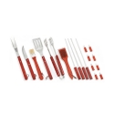 Conjunto de utensílios para churrasco 18 peças com cabo de madeira Oferta