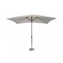 Guarda-sol de jardim 2x3m em poliéster branco Poly Promoção