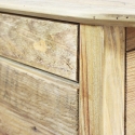 Mesa de cabeceira em madeira com porta e gaveta Farran Estoque