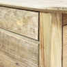 Mesa de cabeceira em madeira com porta e gaveta Farran Estoque