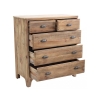 Cómoda em madeira natural para quarto, 5 gavetas Farley Venda