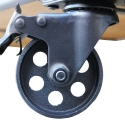 Estante móvel 3 prateleiras estilo industrial com rodas Abner Descontos