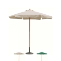 Guarda-sol de jardim redondo Ø2,5m com mastro central em madeira Fantasy Promoção