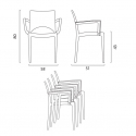 24 Cadeiras com Apoio de braços p/Bar Restaurante Salas de jantar Paris  