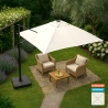 Guarda-sol Quadrado para Jardim Praia Esplanada Café 2.5m Paradise Promoção