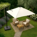 Guarda-sol Quadrado para Jardim Praia Esplanada Café 2.5m Paradise Saldos