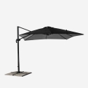 Guarda-Sol para Jardim com Braço Ajustável em Alumínio Super-Resistente 3x3m Paradise Noir Escolha