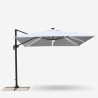 Guarda-sol Quadrado para Jardim com Luz LED e Painel solar integrado 3x3 Paradise Catálogo