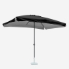 Guarda-chuva Retangular de Alumínio Profissional Alta-Qualidade 3x2m Eden Noir Catálogo