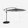 Guarda-sol de Jardim com 3metros para Praia Esplanada Café Bar Fan Noir Compra