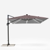 Guarda-sol com Braço Ajustável e Iluminação LED 3x3m Paradise Brown Light Catálogo