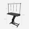 Mesa de Tosquia para Cães Ajustável Hidráulica 110 cm Griffon 