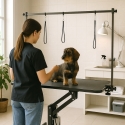 Mesa de Tosquia para Cães Ajustável Hidráulica 110 cm Griffon Saldos