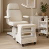 Apoio de pés pedicure estética com almofada gaveta 4 rodas Kaekoon Descontos