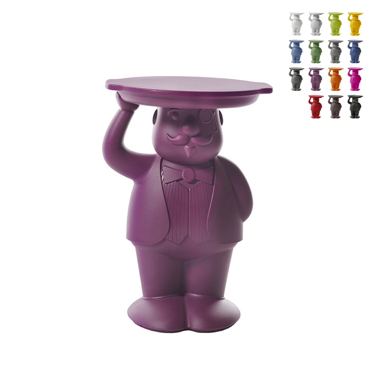 Mesa Pequena de 60cm Moderna Artística Elegante Estátua Ambrogio Características