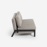 Sofá-cama moderno com 2 lugares em tecido para sala estar Bellamy Oferta