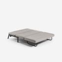 Sofá-cama moderno com 2 lugares em tecido para sala estar Bellamy Descontos